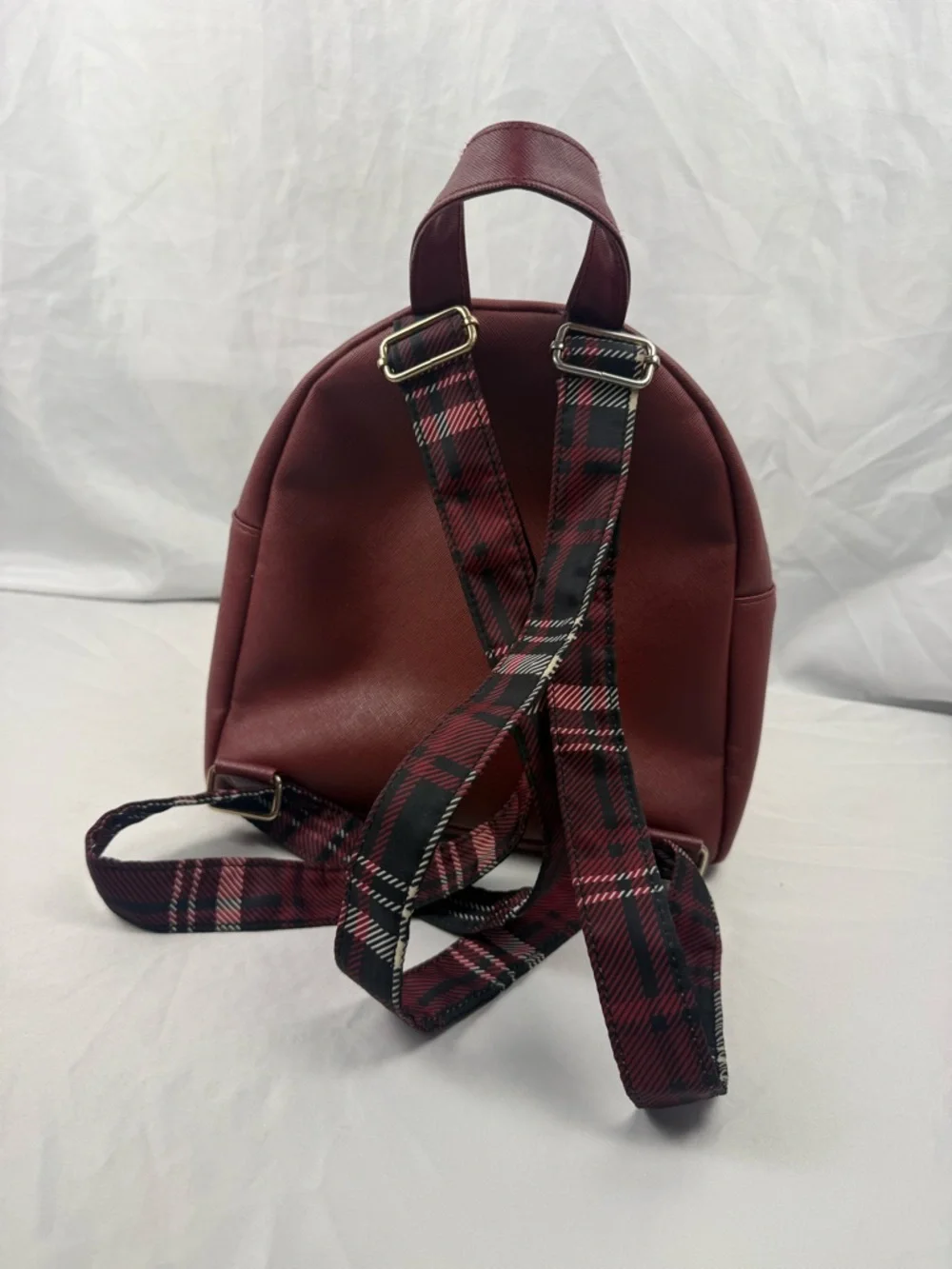 Bioworld Harry Potter Mini Backpack Hogwarts Red Plaid Straps - Picture 2 of 12